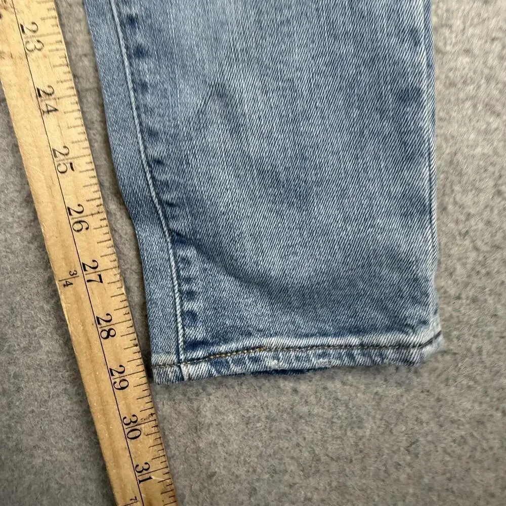 Levi's Women's Size 29 Light Wash Distressed 711 Skinny Jeans Ankle Length